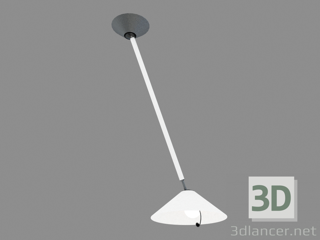 modello 3D Plafoniera 18 Flip Metacrilato - anteprima