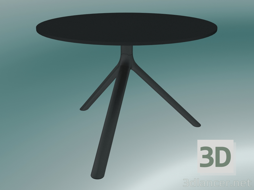 3D Modell Tisch MIURA (9590-51 (Ø70cm), H 50cm, schwarz, schwarz) - Vorschau