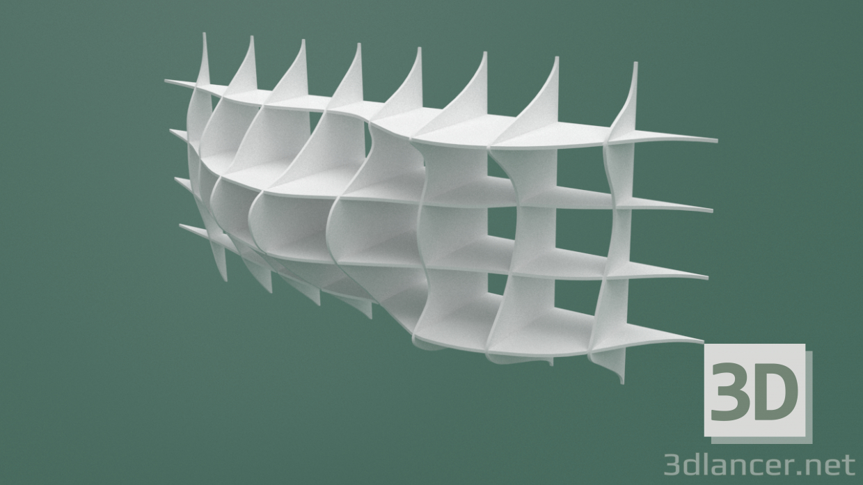 3D Organik raf modeli satın - render