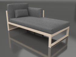 Modular sofa, section 2 right, high back (Sand)