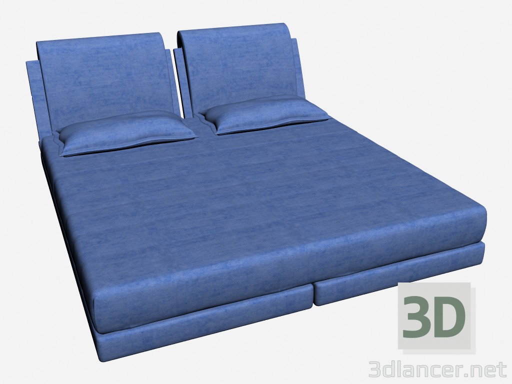 3d модель Подвійний ОЙОС ліжко – превью
