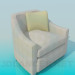 3d model Armchair with cushion - preview