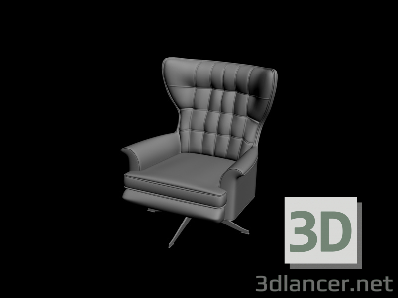 3D modeli Sandalye Rahat - önizleme