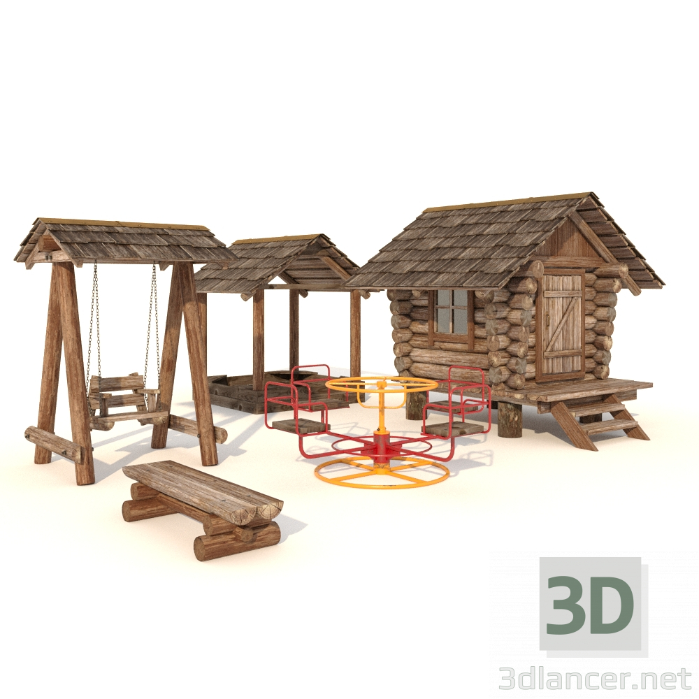 modello 3D di Il parco giochi comprare - rendering