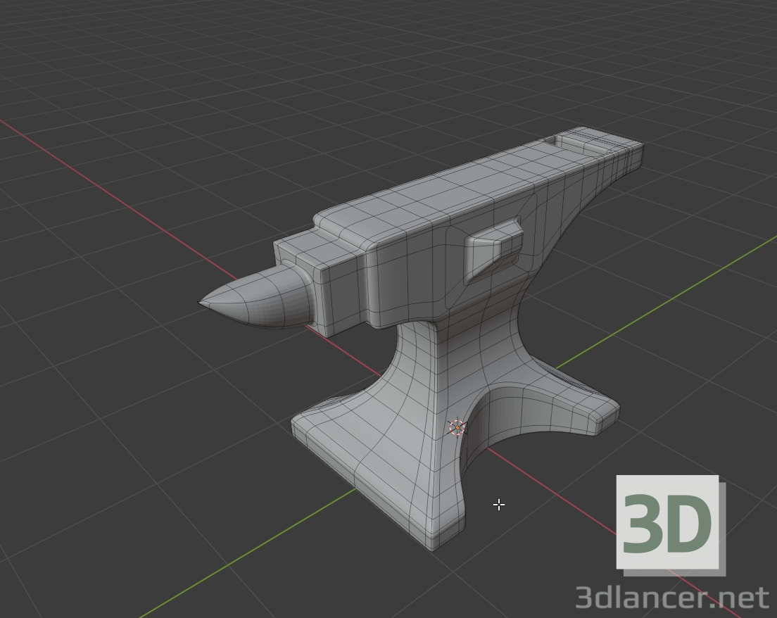 Yunque 3D modelo Compro - render