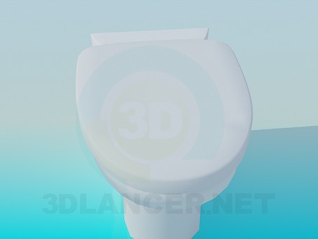 modèle 3D Toilettes sur la tige - preview