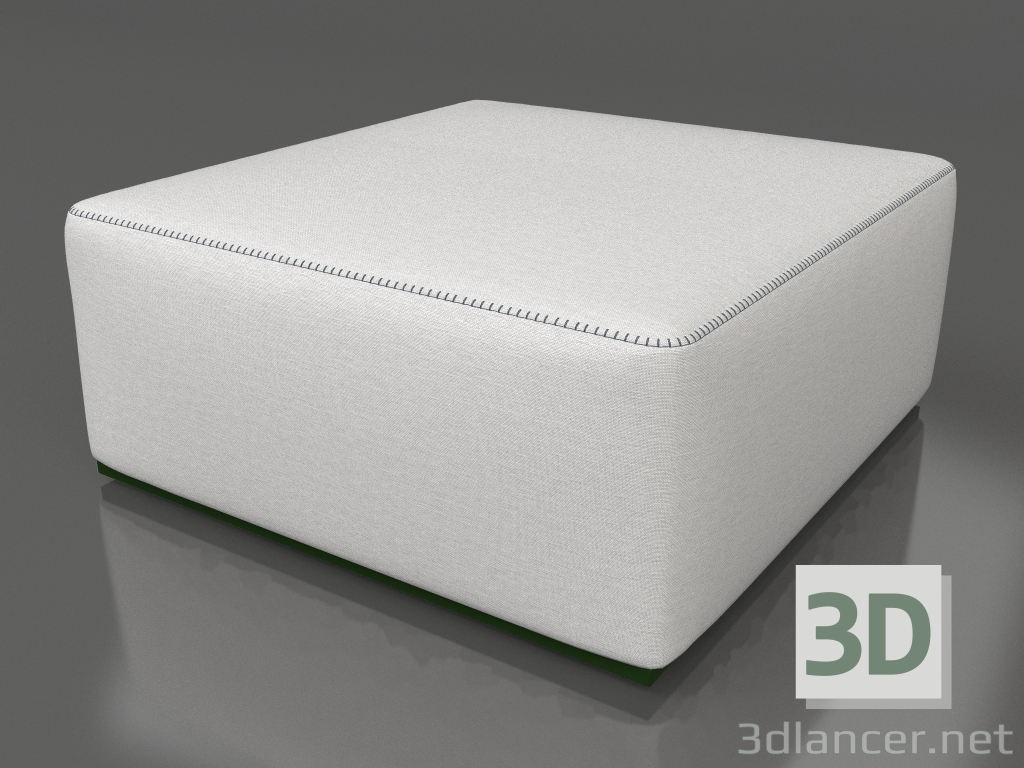 3D modeli Kanepe modülü, puf (Şişe yeşili) - önizleme