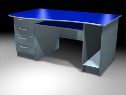 Office table, plastic veneer.