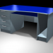 3D modeli Ofis masası, plastik kaplama. - önizleme