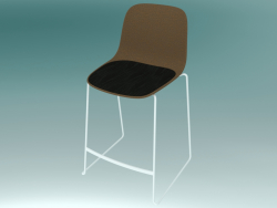 Stackable chair SEELA (S320 with upholstery and wooden pad)