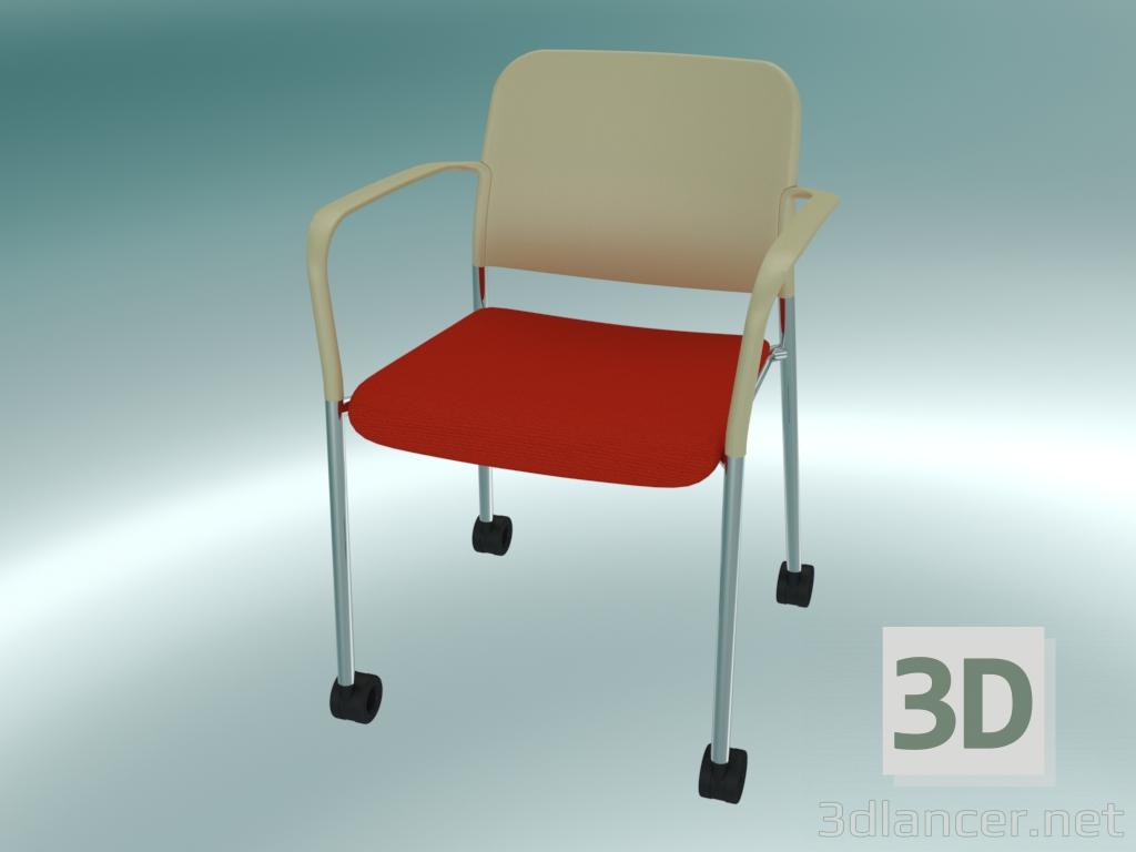 Modelo 3d Cadeira de conferência (502HC 2P) - preview