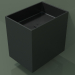 modèle 3D Lavabo suspendu (02UN13301, Deep Nocturne C38, L 36, P 50, H 48 cm) - preview