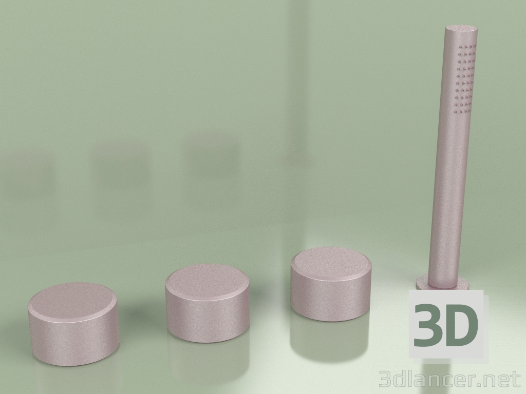 modèle 3D Mitigeur hydro-progressif avec douchette (16 99, OR) - preview