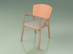 कुर्सी 061 (नारंगी, सागौन)