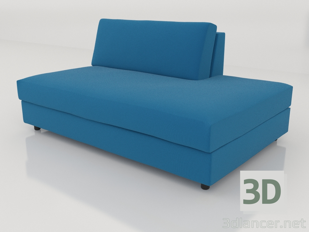 3d model Módulo sofá 103 individual extendido hacia la derecha - vista previa