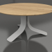 3d model Coffee table Ø80 (Agate grey, Iroko wood) - preview