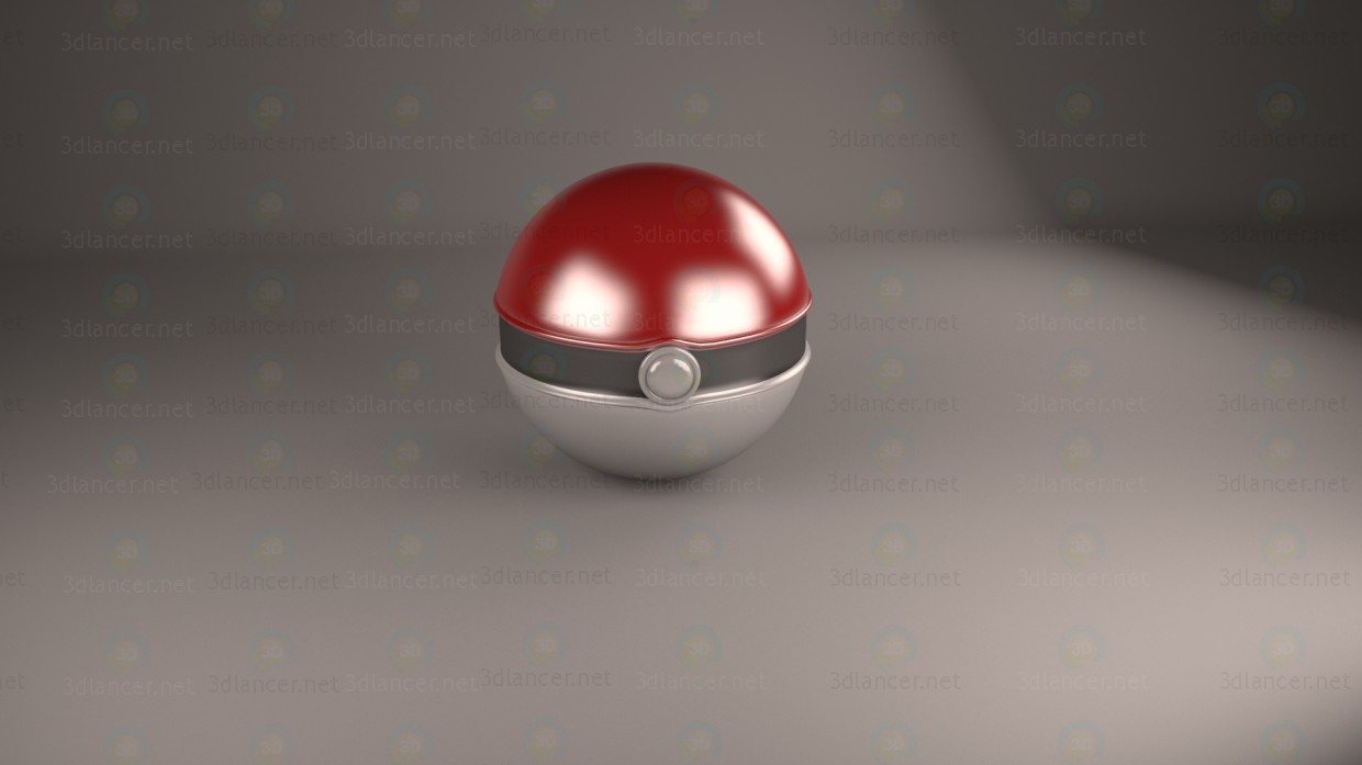 3d PokeBall model buy - render