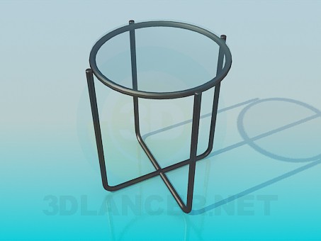 3d модель Стілець зі скляним сидінням – превью