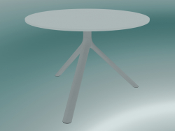 Tisch MIURA (9590-51 (Ø70cm), H 50cm, weiß, weiß)