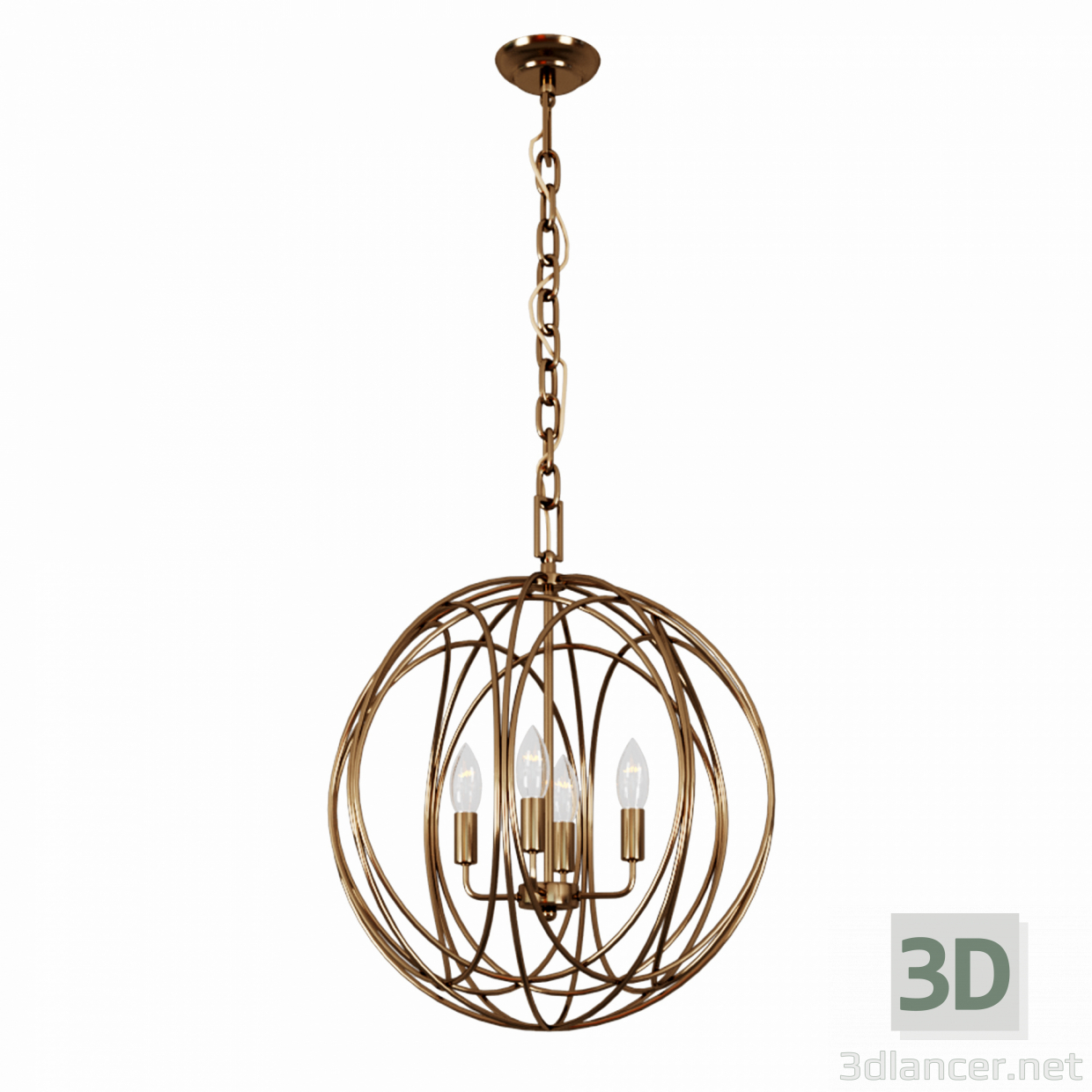 3d Arbor Lamp Cage модель купить - ракурс