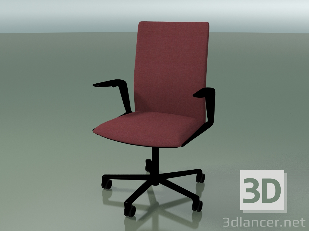 modèle 3D Chaise 4835 (5 roulettes, avec revêtement en tissu, V39) - preview