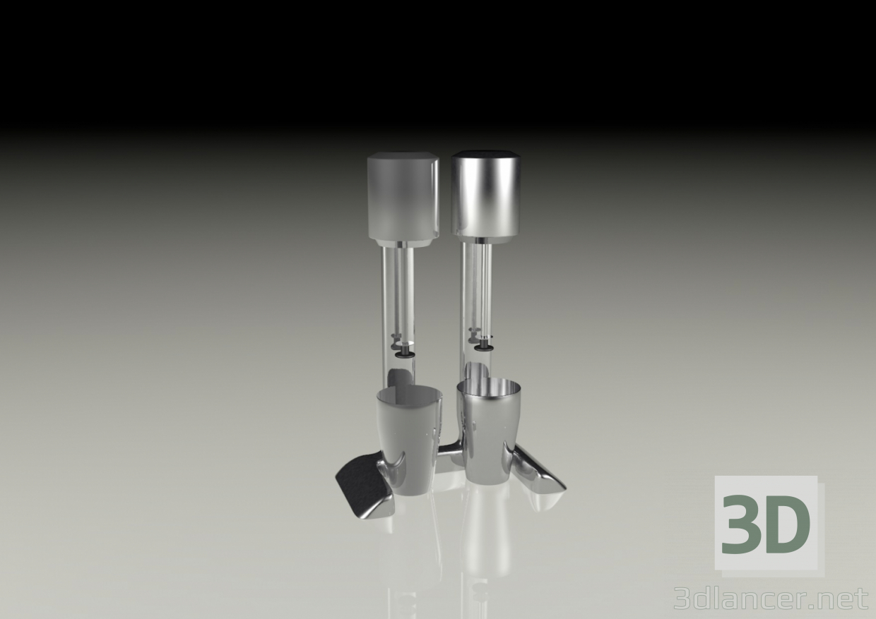 modèle 3D Mélangeur de lait frappé - preview