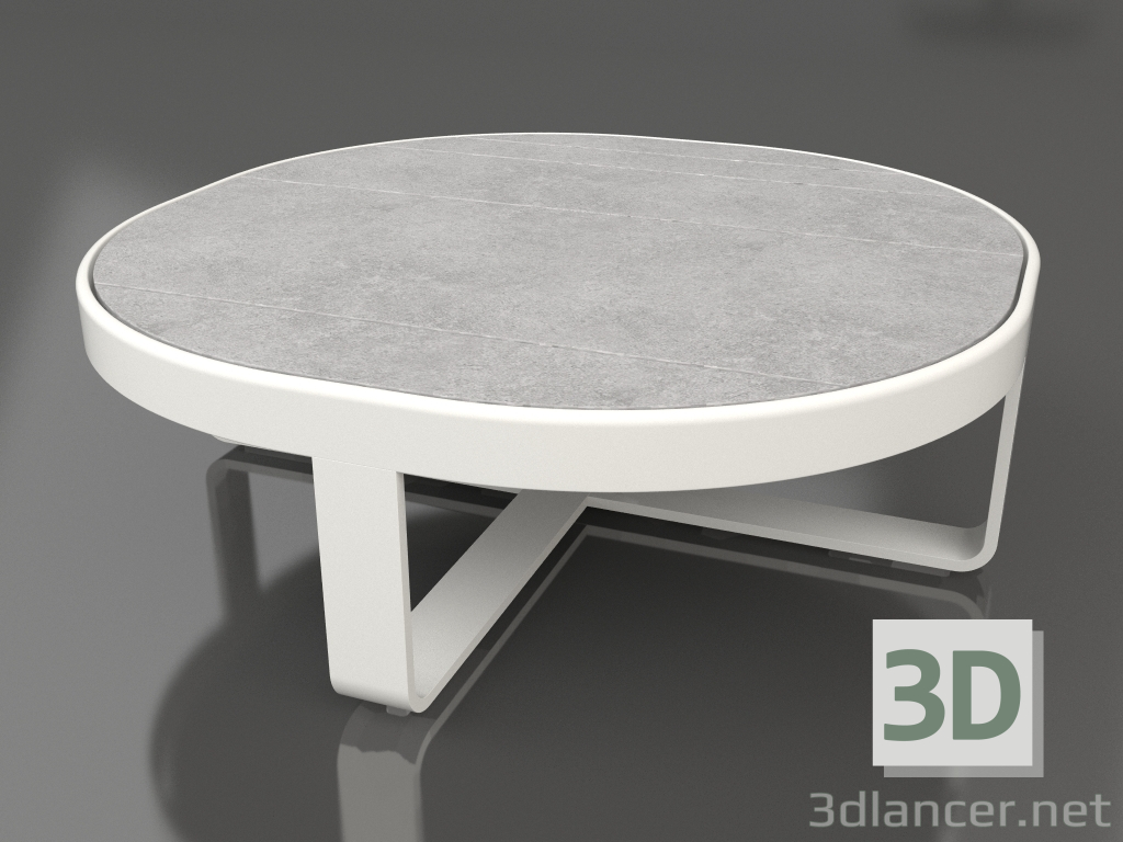 3D modeli Yuvarlak sehpa Ø90 (DEKTON Kreta, Akik gri) - önizleme