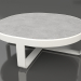 modello 3D Tavolino rotondo Ø90 (DEKTON Kreta, Grigio agata) - anteprima