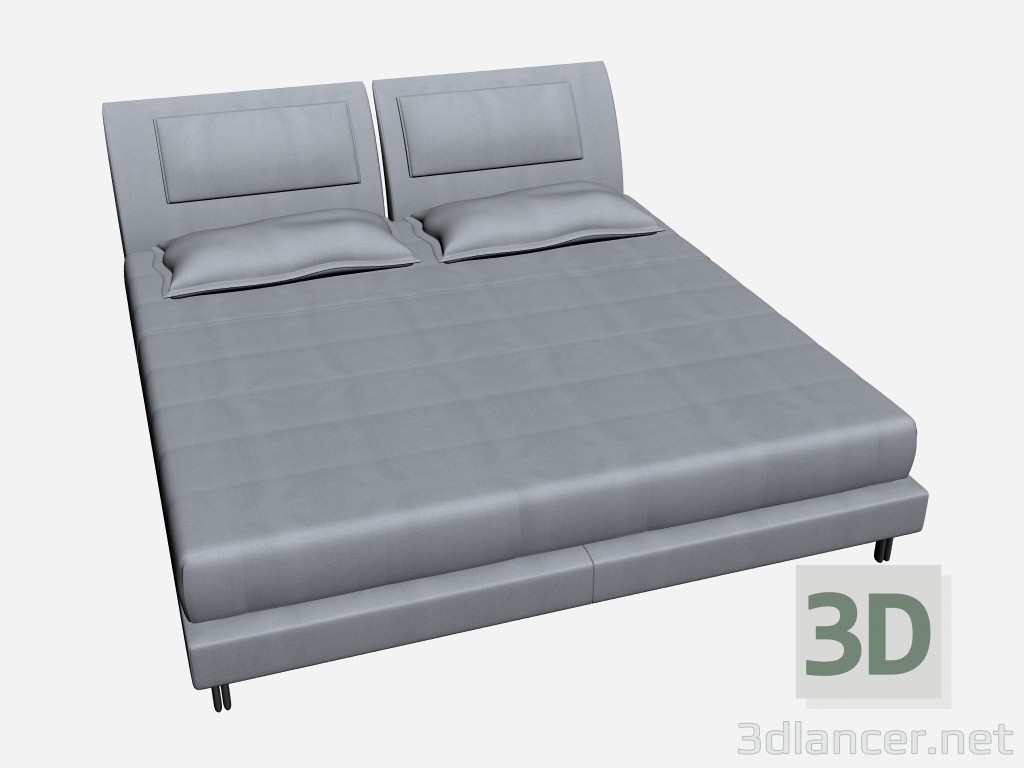 3D Modell Doppel Bett KIM - Vorschau