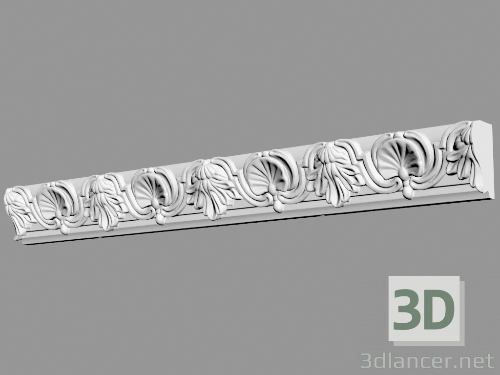 3D modeli Kesme DP-19 (60x37mm) - önizleme