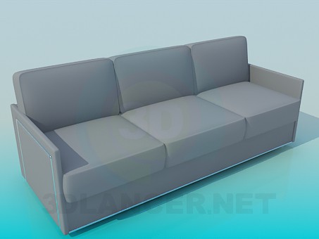 modèle 3D Minimalisme de canapé - preview