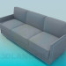 3d model Minimalismo de sofá - vista previa