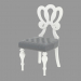 3D modeli Kıvırcık kafa ile yemek sandalyesi - önizleme