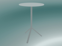 Tisch MIURA (9590-71 (Ø70cm), H 108cm, weiß, weiß)