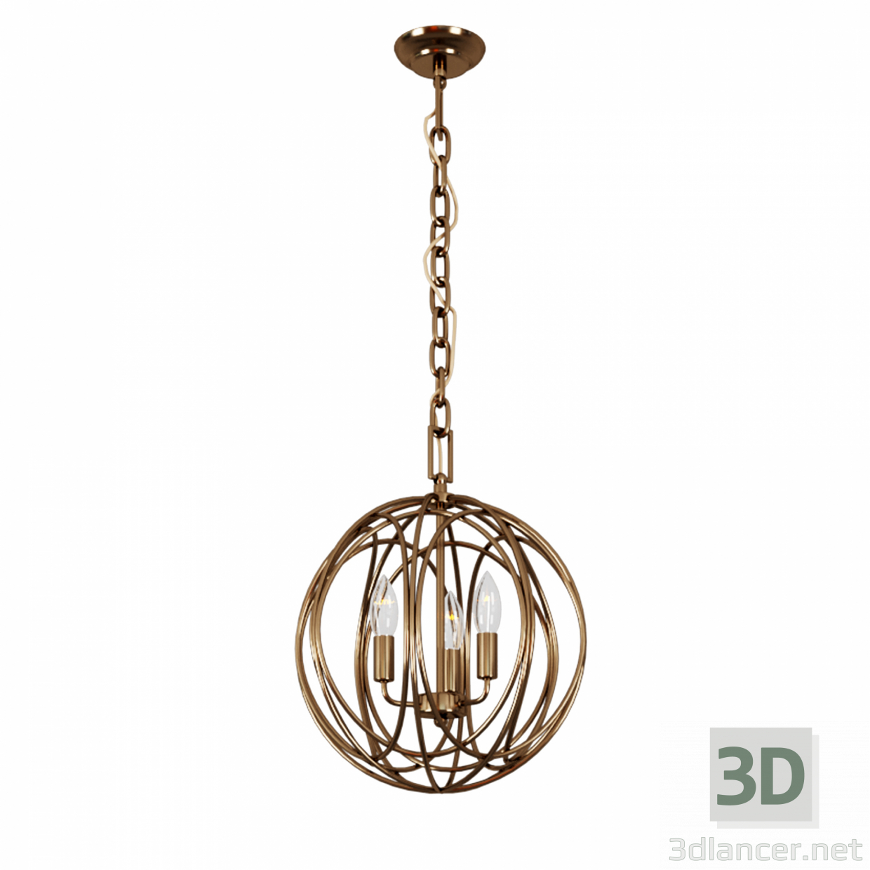 modello 3D di Gabbia della lampada pergolata 2 comprare - rendering