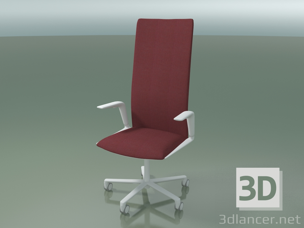 modèle 3D Chaise 4841 (5 roulettes, avec revêtement en tissu, V12) - preview