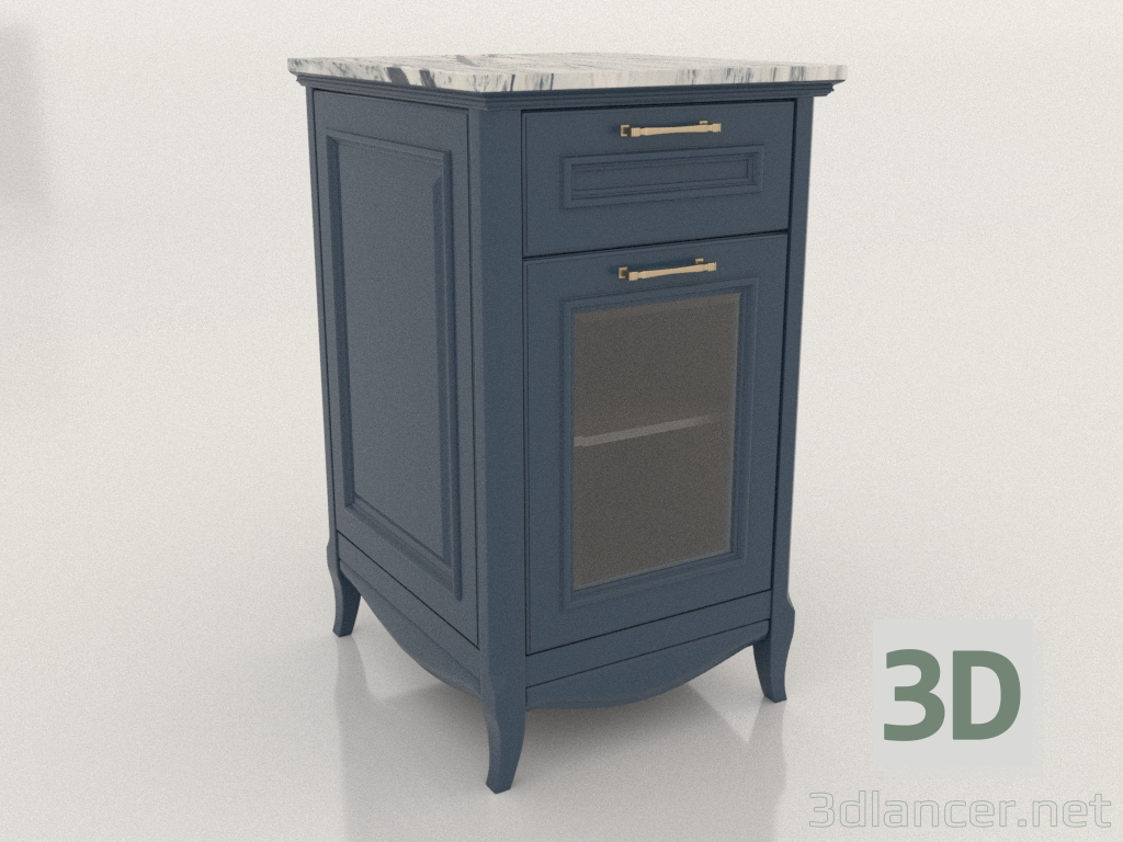 modèle 3D Cabinet avec un dessus en marbre 3 (Ruta) - preview