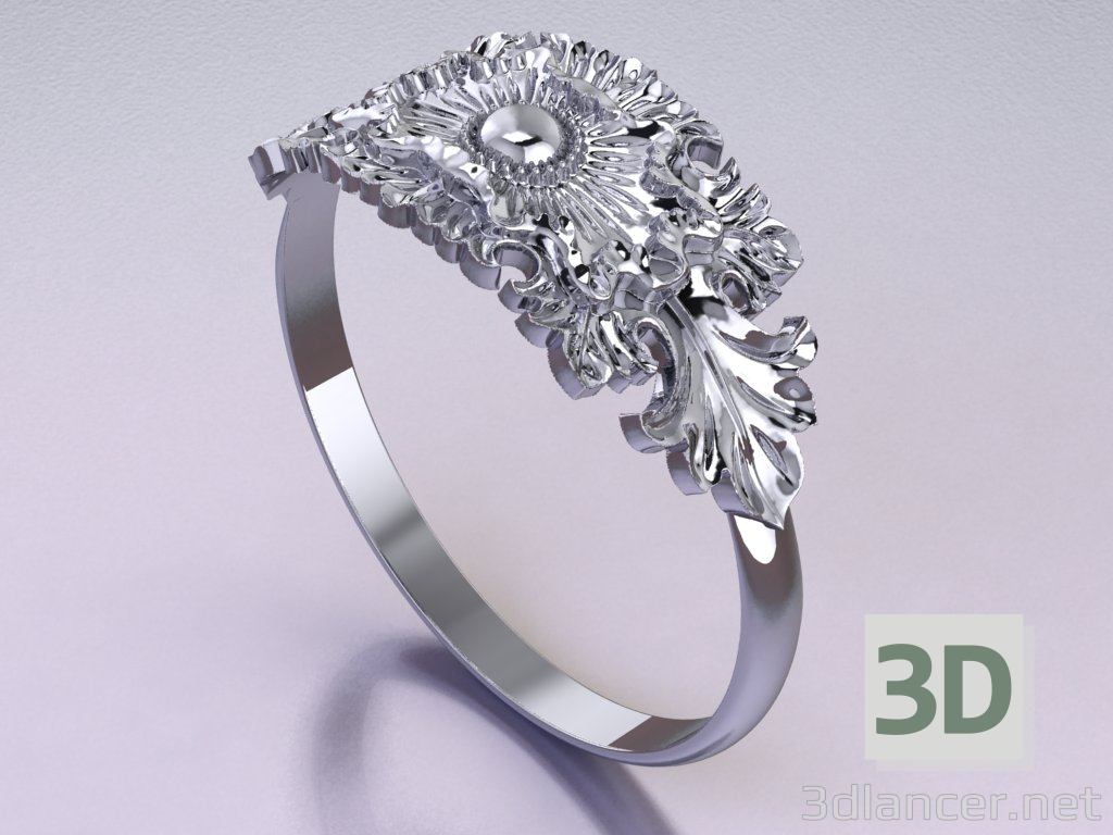 3d ring women model buy - render