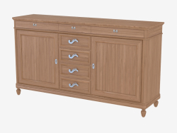 Chest of drawers with two doors and seven drawers CO106