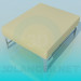 3D modeli Kare kanepe - önizleme