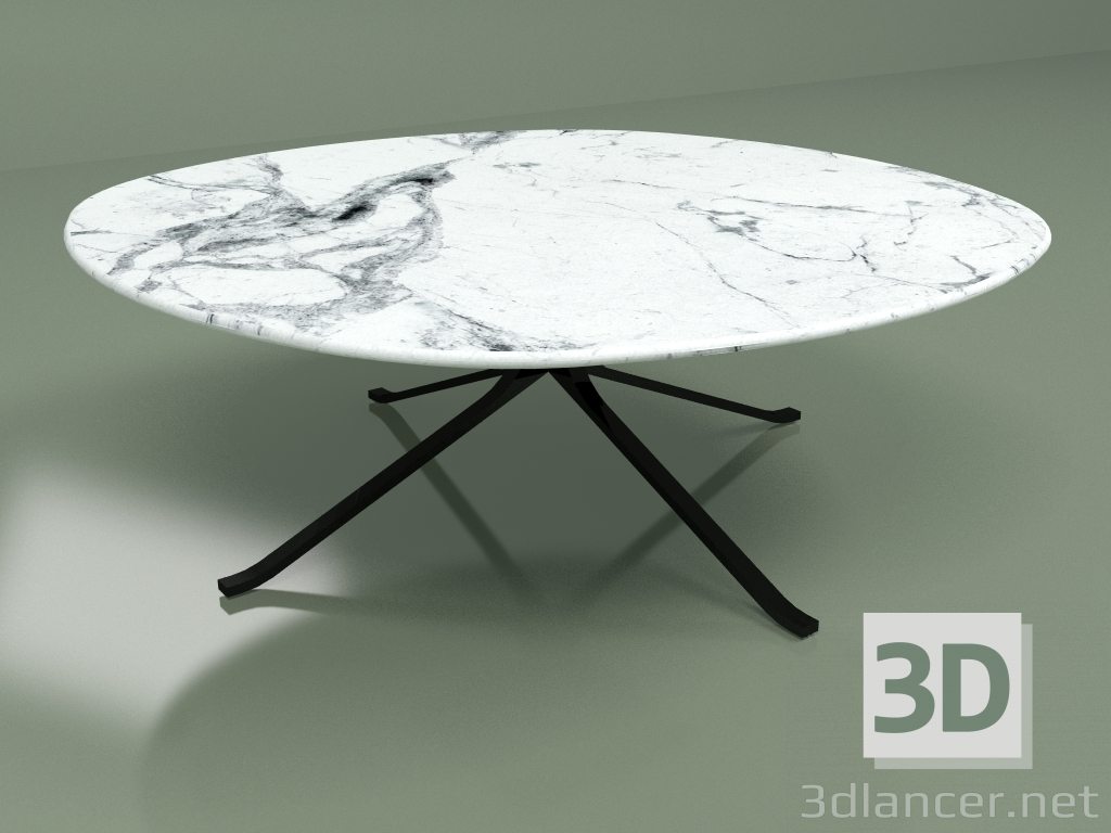 modello 3D Tavolino Blink con piano in pietra diametro 108 - anteprima