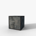 3d Concrete block 1m model buy - render