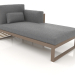 3D Modell Modulares Sofa, Abschnitt 2 rechts, hohe Rückenlehne (Bronze) - Vorschau