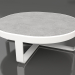 modello 3D Tavolino rotondo Ø90 (DEKTON Kreta, Bianco) - anteprima