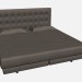 3d model Bed double KOBE - preview