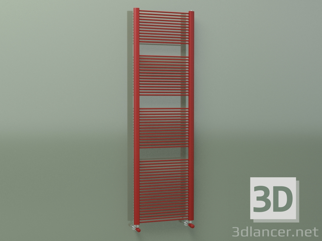 modello 3D Porta asciugamani FILO (1709x516, Rosso - RAL 3000) - anteprima