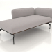 3d model Chaise longue with armrest 110 on the left (leather upholstery on the outside) - preview