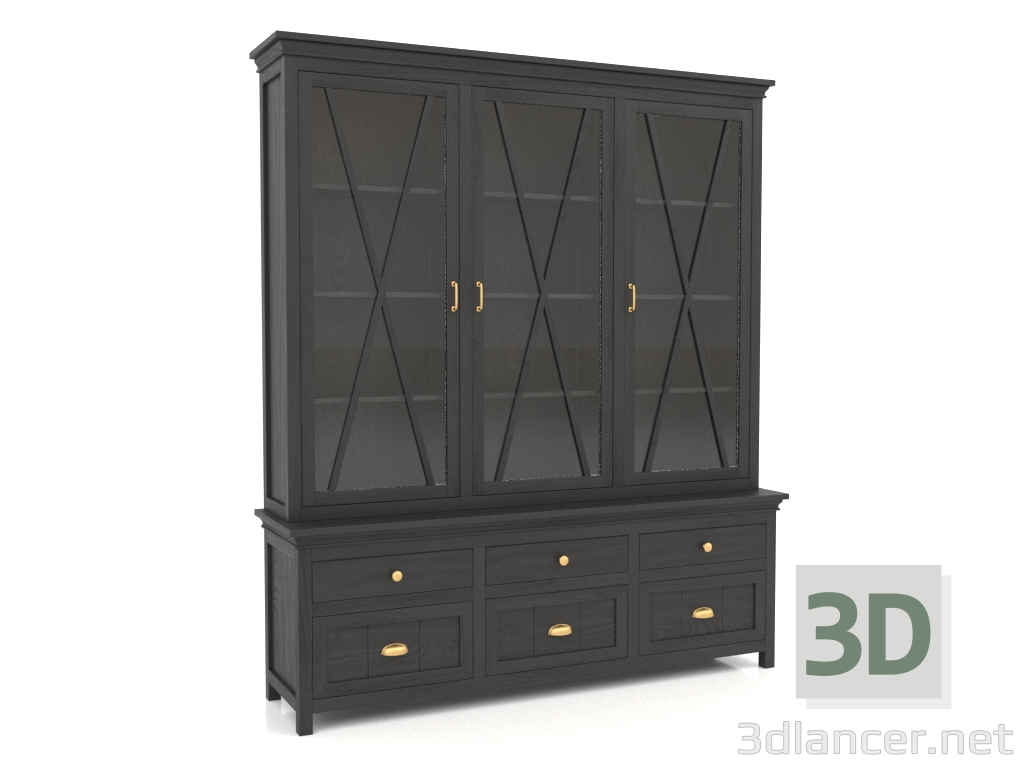 3D Modell Sideboard (3 Abschnitte) - Vorschau