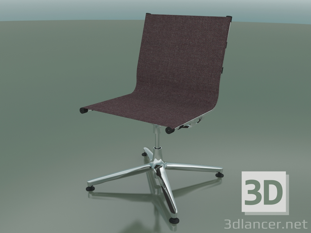 Modelo 3d Cadeira giratória sobre 4 suportes com estofo de tecido (1201) - preview