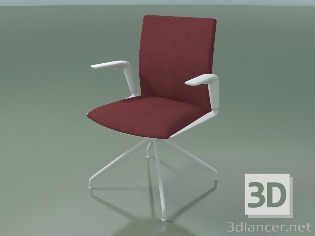 3D Modell Stuhl 4812 (auf einer Überführung, rotierend, mit Stoffbezug, V12) - Vorschau
